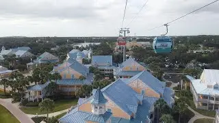 Disney Skyliner POV - Epcot to Caribbean Beach