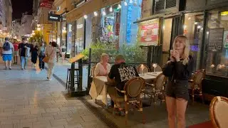 Budapest Night Walk - Vaci street