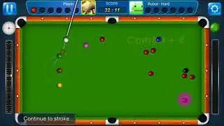 I Beat Robot- Hard | Online & Offline Snooker Android Game | HD |Amir Sandila|