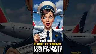 Fake Flight Attendant Took 120 Free Flights! Faces 90 Years 😱✈️ #Aviation #CrimeNews #FlightScam