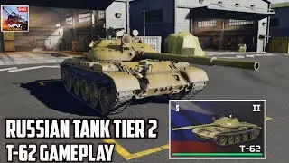 Russian Tank T-62 Gameplay Tier 2 | MWT Tank Battles