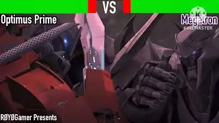 TFP (2010) Optimus Prime vs Megatron (Volcano Fight) (With Healthbars!)
