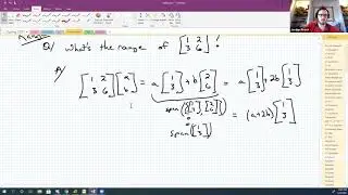 Range of a Matrix aka Column Space