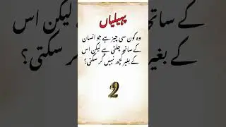 Urdu Pahelyian | Test Your Mind | Brain Quiz For Kids #shorts #urdupahelyian