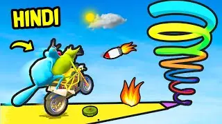 OGGY & JACK Impossible BIKE CHALLENGE GTA 5 | [Hindi/Funny] | Hitesh KS