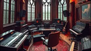 Rainy day synthesizer moods from the castle studio 