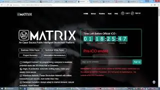 ICO Matrix стартует 16.01.2018: краткий обзор