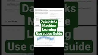 Databricks Machine Learning Usecases Guide🚀📚 #shorts #databricks
