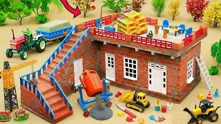 DIY Mini House Building with Bricks and Cement Construction  Mini Construction Science Project