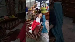 Интересный шезлонг - экспонат стенда Arredo Carisma | Красивые дома