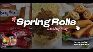 Vlogtober Ep 11~ Cooking Vlog | The Ultimate Guide to Perfect  Spring Rolls & Recipe in 2025 🥬🍗🧅🫑🍽️