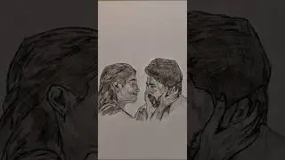 Drawing Suriya ⚡💥#tutorial #suriya #drawing #art #shorts #hbd