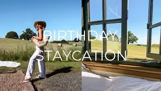 BIRTHDAY STAYCATION VLOG | SHEPHERDS HUT, LLAMA TREKKING, SCANDI HOT TUB & MORE!
