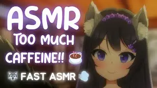 [ASMR] Wolf Girl Goes Feral After Too Much Caffeine 🐺☕ Fast Sniffs & Chaotic Roleplay 💜 #3DIO #asmr