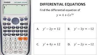 [CalcYou] Solving Differential Equations Using Calculator Example 1