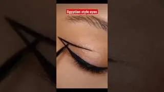 Egyptian style eye line tutorial #makeup #egypt #shorts