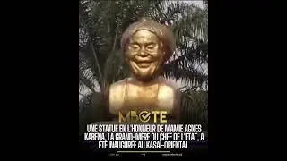 Une statue de mamie Agn&egrave;s Kabena, la grand-m&egrave;re du Chef de l'&Eacute;tat, a &eacute;t&eacute; inaugur&eacute;e au Kasa&iuml;