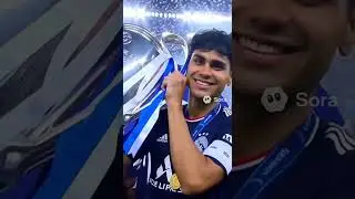 Lifting the champions league trophy #funny #space #ai #lol #shorts #football #ucl