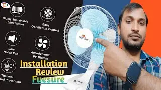 RR Signature Centaur 400 mm Table Fan Installation and Review in Hindi , Features | All Details Fan