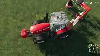 Farming Simulator 19 Timelapse. ep 122  sowing soybeans, wrapping bales