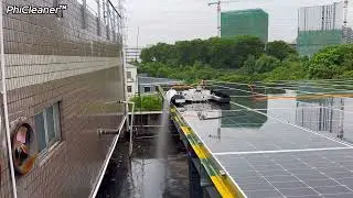 【BIPV: The safest  and Highly Efficient Clean Solution is PhiCleaner Robot】#solarcleanrobot #pvclean