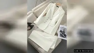 Autumn Winter Pink Black Beige Women Pant Suit 2 Piece Set Ladies Female Business Work Wear Formal B