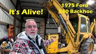 1975 Ford 550 Backhoe is alive again Lot's if DIY an new parts and we are back in the game.