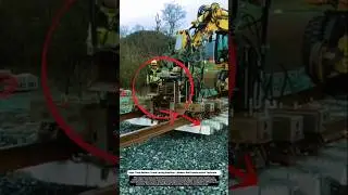 High-Tech Railway Track Laying Machine &ndash; Modern Rail Construction Technology. #shorts #trending