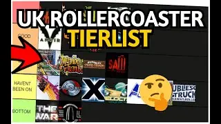 Ranking REAL LIFE Rollercoasters! (Tier List)