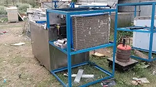 बर्फ की आइसक्रेम बनाने का मशीन || Ice candy Machine || ice blocks making Machine