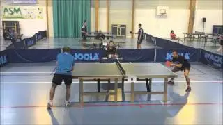 Tennis de table : Thomas Guignat N°232 VS Cédric Lemer N°679
