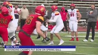 Ferris State football wraps up spring with Crimson and Gold game