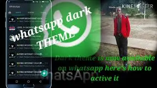 WHATSAPP OFFICIAL FINALLY DARK THEME