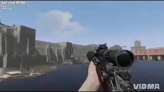 Lee Enfield rifle with suppressor sound effect 