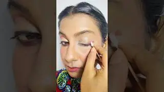 Cotton bud eye shadow hack 🤯 #youtubeshorts #shorts