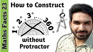 How to construct angle using compass | Maths Facts 23 | #maths