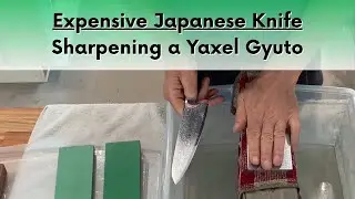 Sharpening a Yaxell Gyuto on Japanese Waterstones
