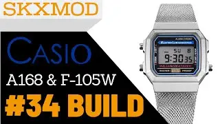 #34 Casio A168 & F-105W Completed Build | Parts by SKXMOD