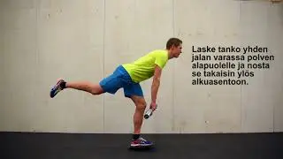 Maastaveto yhdellä jalalla