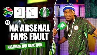 SOUTH AFRICA 1-1 NIGERIA ( Dani - NIGERIAN FAN REACTION) - 2026 FIFA WORLD CUP QUALIFIER.