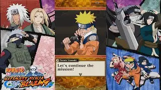 Naruto Ultimate Ninja Storm Blazing Walkthrough Part 3 - Zabuza Boss Fight Mission Gameplay