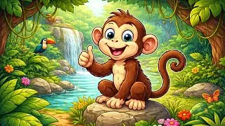 Hi! I&rsquo;m Chimpanzee 🐒 | Fun & Amazing Monkey Facts! #kidslearning #animalfacts #funlearning 