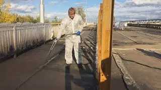 Гидроизоляция ортотропных плит путепровода с использованием битумно-латексной эмульсии ИЖОРА&reg; ДМ-65
