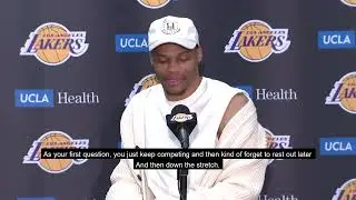 Russell Westbrook's Interview after Lakers lost to Boston Celtics.