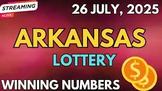 Arkansas Midday Lottery Results For - 26 Jul, 2025 - Cash 3 - Cash 4  - Powerball - Mega Millions