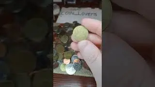 looking through a mixed world circulated joblot of coins #1 #coinlovers #coin #currency