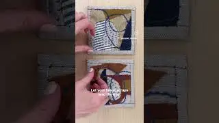 Make a Pair of Abstract Mini Quilts | Fabric Scrap & Hand Sewing Tutorial