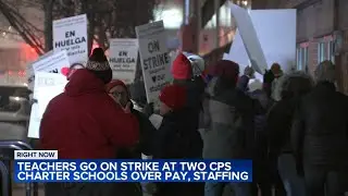 CTU members go on strike at 2 charter schools