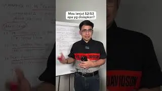 Persiapan studi lanjut S2 dan S3