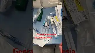 genral anesthesia 🩺 intubation time#medical #hospital #doctor